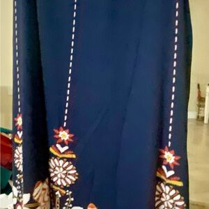 Floral Embroidered Maxi Skirt